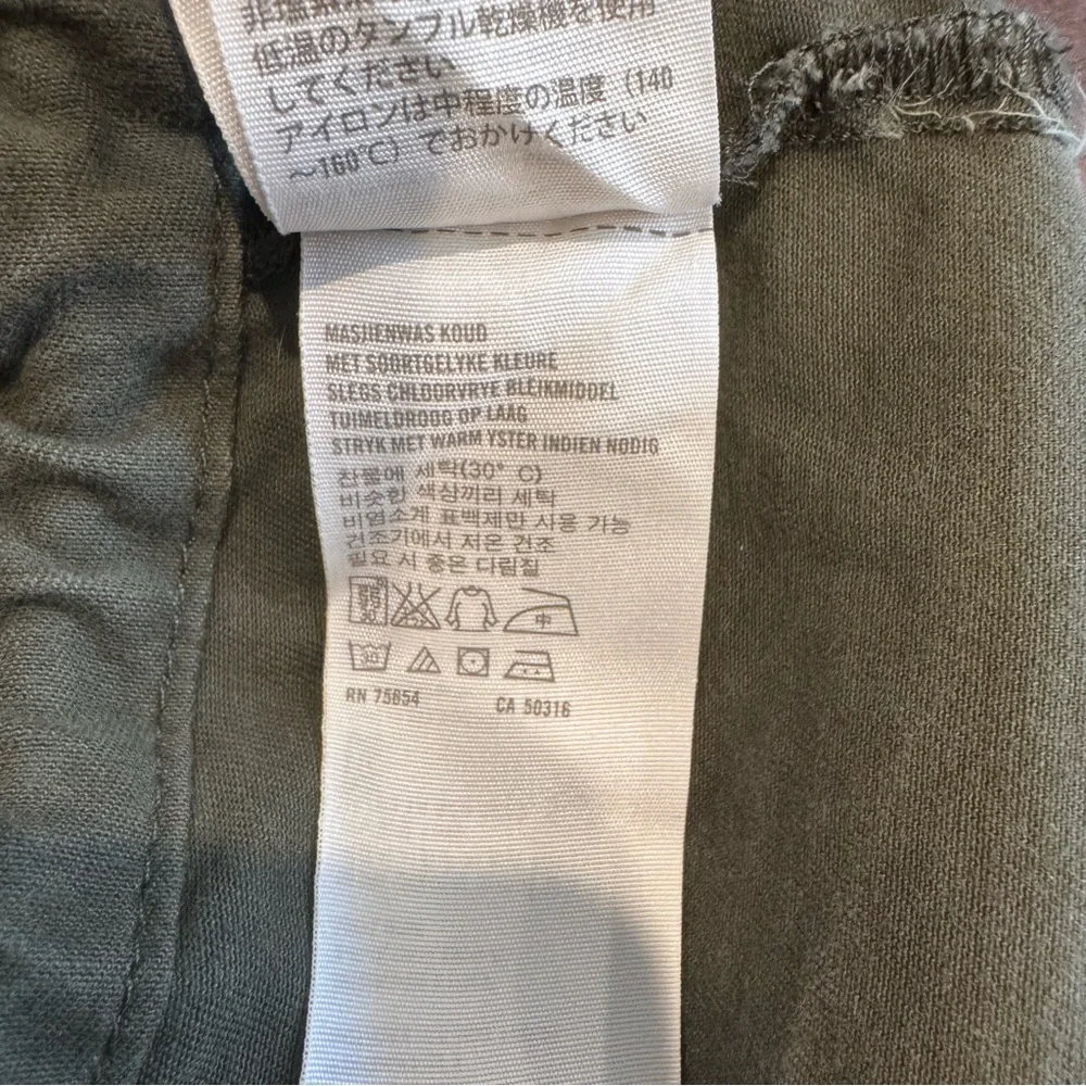 Hollister Women's Utility Jacket in Olive, Size‎ Medium Y2K